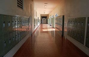 empty school hallway