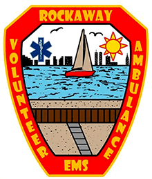 Rockaway Volunteer Ambulance Search and Rescue Corps (R.V.A.C) Logo